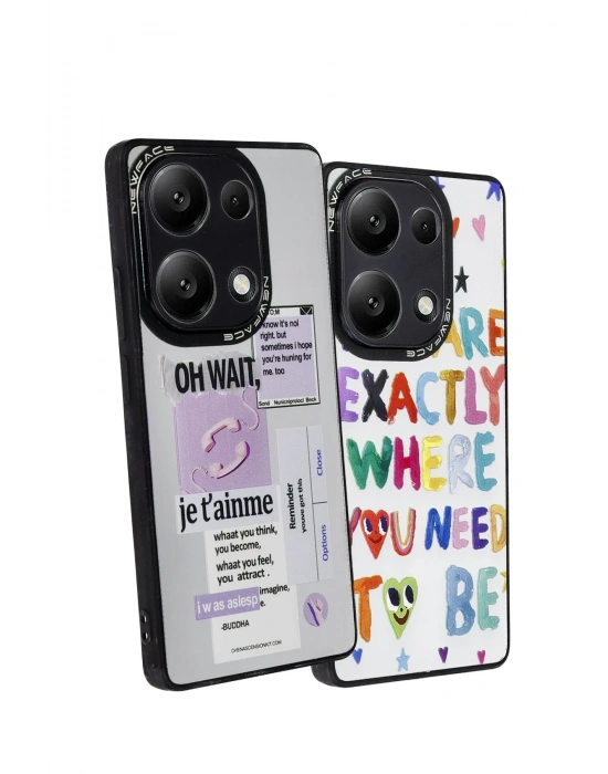 Newface Xiaomi Redmi Note 13 Pro 5G Kılıf Mirror Desenli Kapak - Mirror - 4