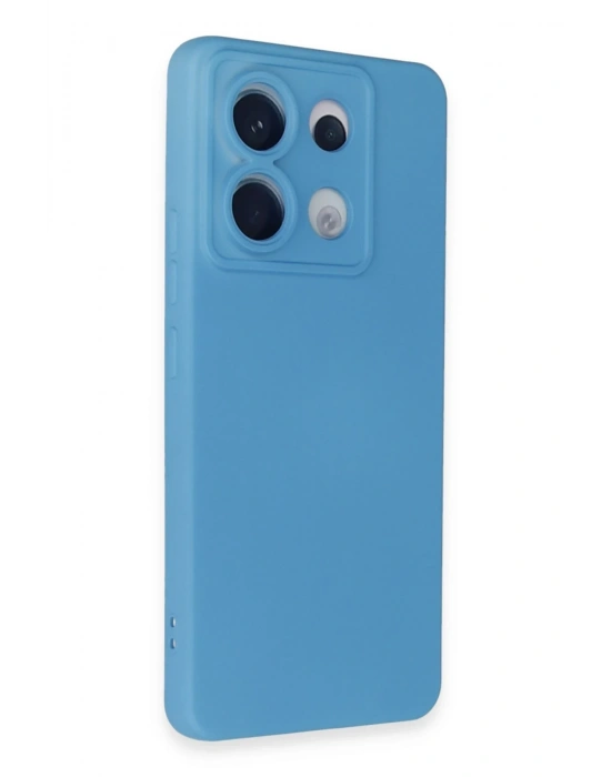 Newface Xiaomi Redmi Note 13 Pro 5G Kılıf Nano içi Kadife Silikon - Mavi
