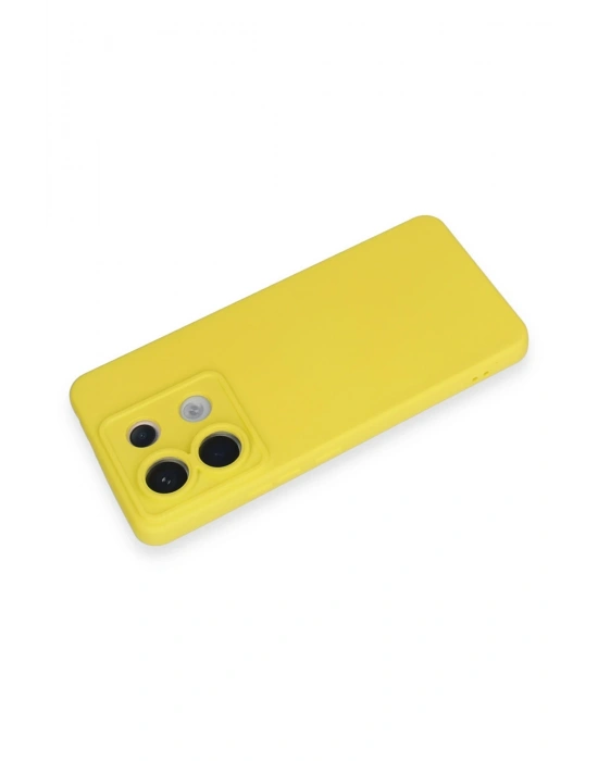 Newface Xiaomi Redmi Note 13 Pro 5G Kılıf Nano içi Kadife Silikon - Sarı