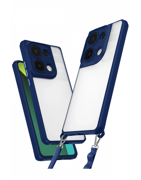 Newface Xiaomi Redmi Note 13 Pro 5G Kılıf Penta Silikon Kılıf - Lacivert