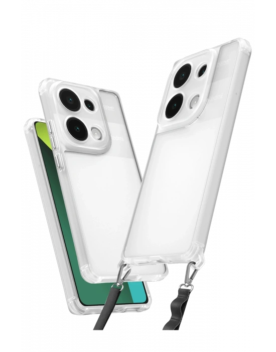 Newface Xiaomi Redmi Note 13 Pro 5G Kılıf Penta Silikon Kılıf - Şeffaf