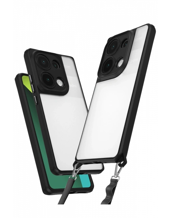 Newface Xiaomi Redmi Note 13 Pro 5G Kılıf Penta Silikon Kılıf - Siyah