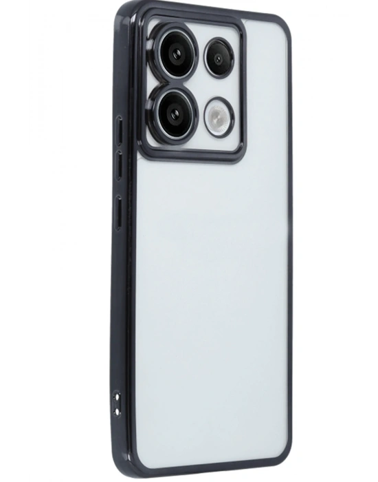 Newface Xiaomi Redmi Note 13 Pro 5G Kılıf Razer Lensli Silikon - Siyah