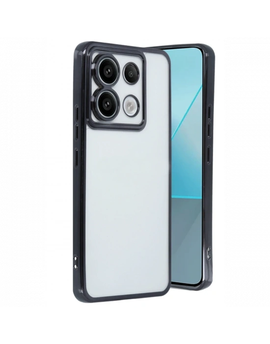 Newface Xiaomi Redmi Note 13 Pro 5G Kılıf Razer Lensli Silikon - Siyah