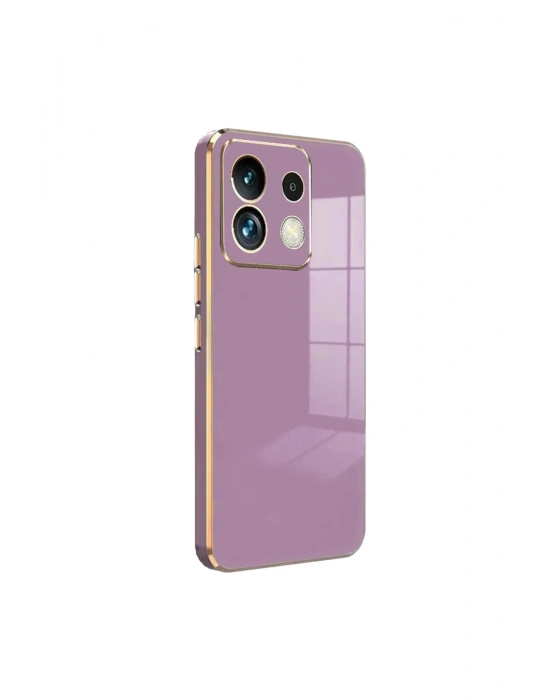 Newface Xiaomi Redmi Note 13 Pro 5G Kılıf Volet Silikon - Mor