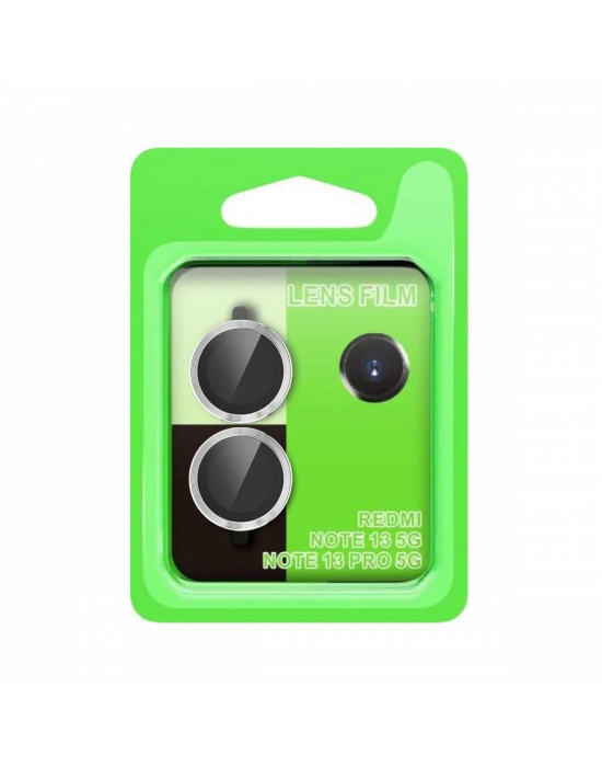 Newface Xiaomi Redmi Note 13 Pro 5G Raze Metal Kamera Lens - Gümüş