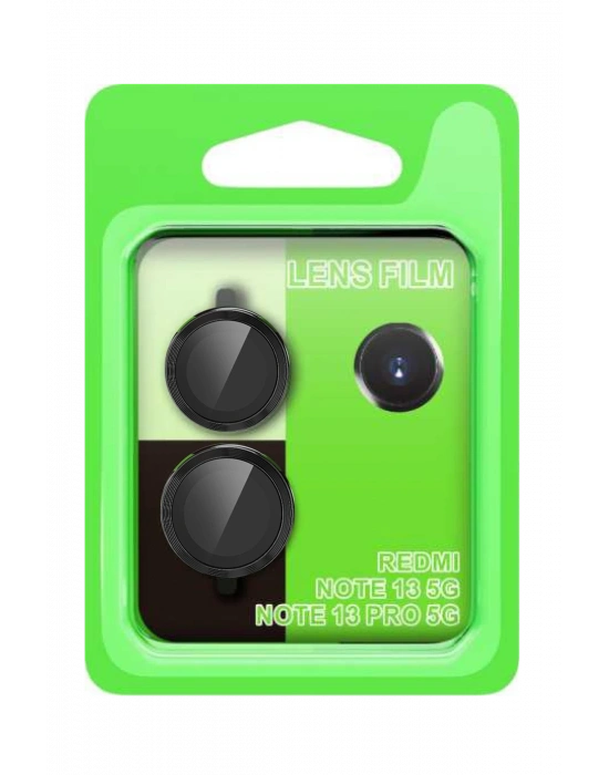 Newface Xiaomi Redmi Note 13 Pro 5G Raze Metal Kamera Lens - Siyah