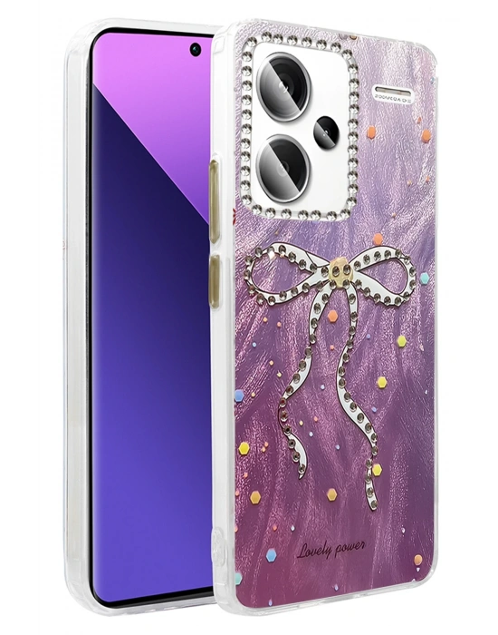 Newface Xiaomi Redmi Note 13 Pro Plus Kılıf Blade Aynalı Desenli Kapak - Desen 1