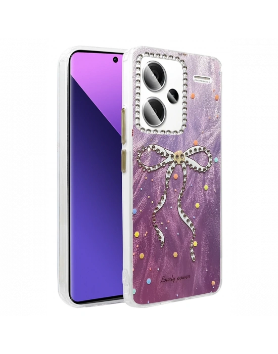 Newface Xiaomi Redmi Note 13 Pro Plus Kılıf Blade Aynalı Desenli Kapak - Desen 1