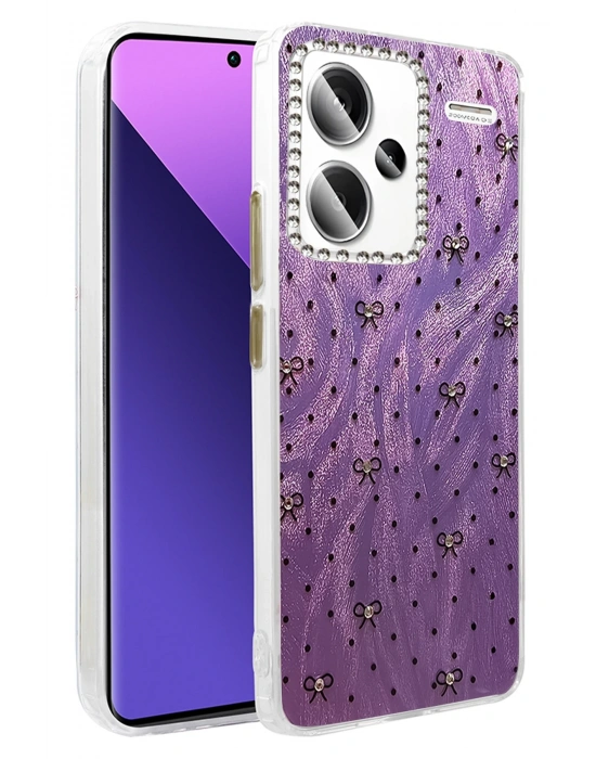 Newface Xiaomi Redmi Note 13 Pro Plus Kılıf Blade Aynalı Desenli Kapak - Desen 2