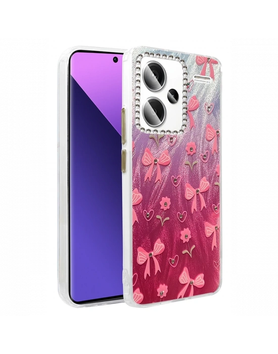 Newface Xiaomi Redmi Note 13 Pro Plus Kılıf Blade Aynalı Desenli Kapak - Desen 3