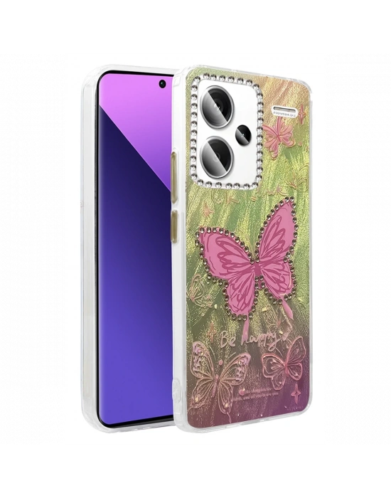 Newface Xiaomi Redmi Note 13 Pro Plus Kılıf Blade Aynalı Desenli Kapak - Desen 5