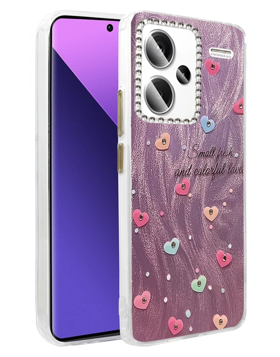 Newface Xiaomi Redmi Note 13 Pro Plus Kılıf Blade Aynalı Desenli Kapak - Desen 8