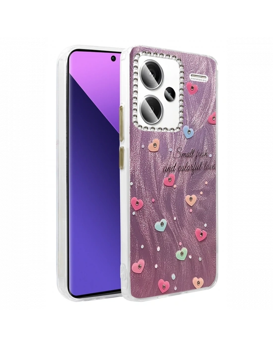 Newface Xiaomi Redmi Note 13 Pro Plus Kılıf Blade Aynalı Desenli Kapak - Desen 8