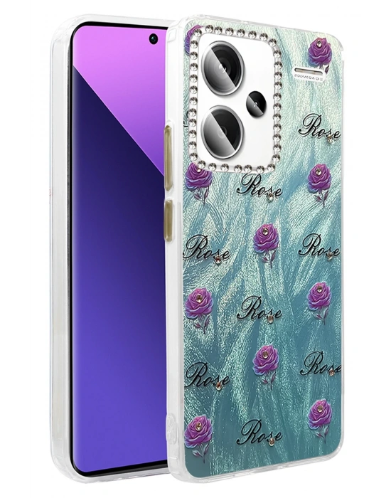 Newface Xiaomi Redmi Note 13 Pro Plus Kılıf Blade Aynalı Desenli Kapak - Desen 9