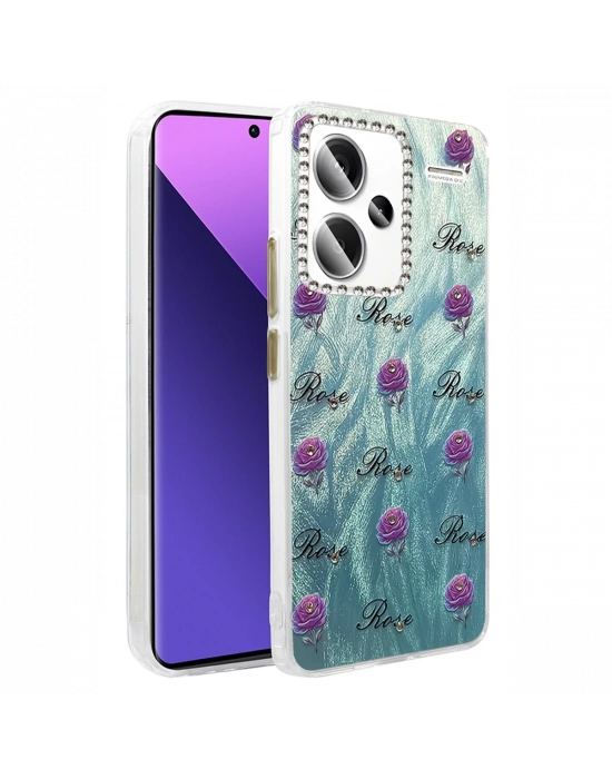 Newface Xiaomi Redmi Note 13 Pro Plus Kılıf Blade Aynalı Desenli Kapak - Desen 9