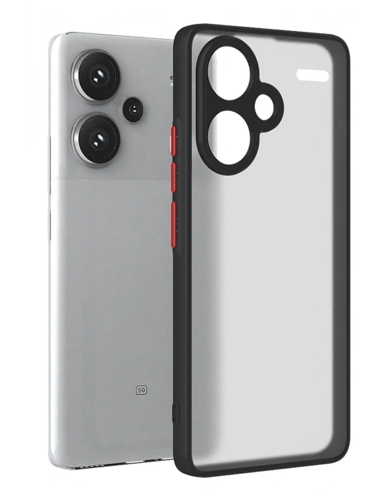 Newface Xiaomi Redmi Note 13 Pro Plus Kılıf Montreal Silikon Kapak - Siyah