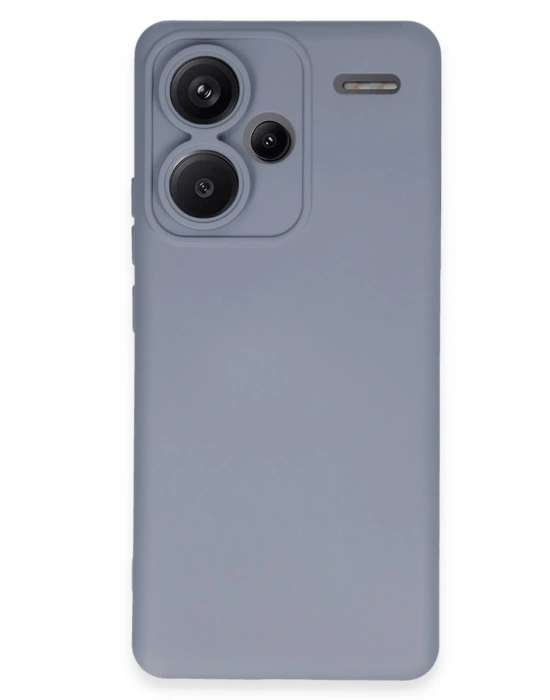 Newface Xiaomi Redmi Note 13 Pro Plus Kılıf Nano içi Kadife Silikon - Gri