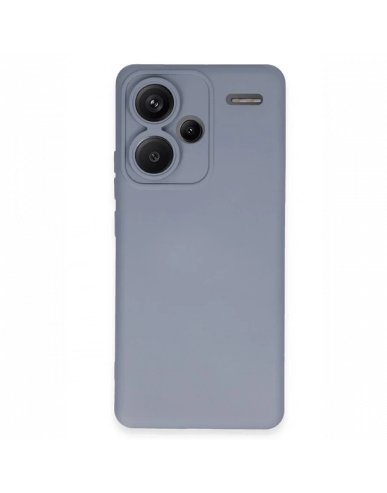Newface Xiaomi Redmi Note 13 Pro Plus Kılıf Nano içi Kadife Silikon - Gri