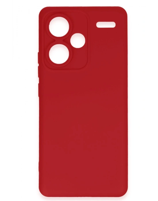 Newface Xiaomi Redmi Note 13 Pro Plus Kılıf Nano içi Kadife Silikon - Kırmızı