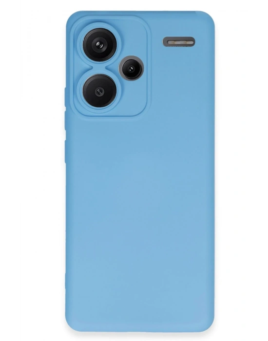 Newface Xiaomi Redmi Note 13 Pro Plus Kılıf Nano içi Kadife Silikon - Mavi