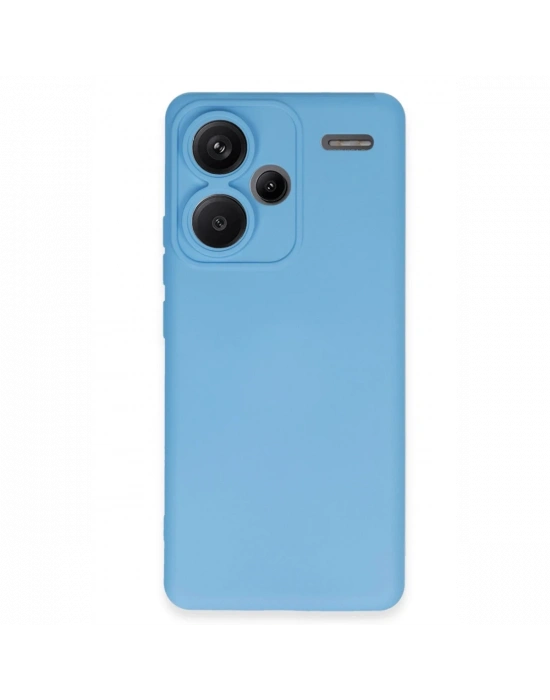 Newface Xiaomi Redmi Note 13 Pro Plus Kılıf Nano içi Kadife Silikon - Mavi