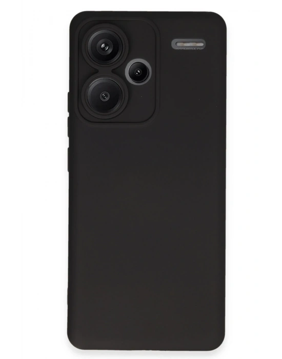 Newface Xiaomi Redmi Note 13 Pro Plus Kılıf Nano içi Kadife Silikon - Siyah