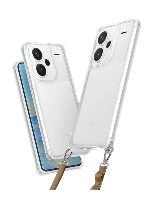 Newface Xiaomi Redmi Note 13 Pro Plus Kılıf Penta Silikon Kılıf - Şeffaf