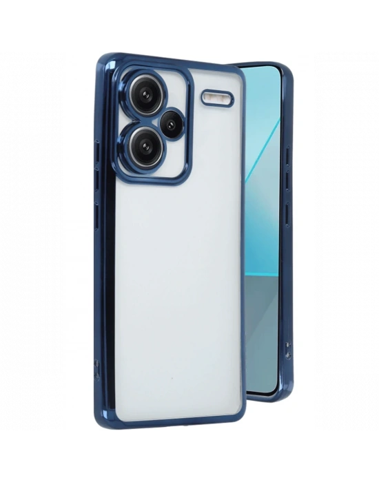 Newface Xiaomi Redmi Note 13 Pro Plus Kılıf Razer Lensli Silikon - Lacivert