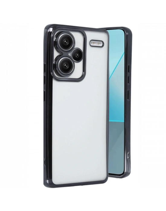 Newface Xiaomi Redmi Note 13 Pro Plus Kılıf Razer Lensli Silikon - Siyah