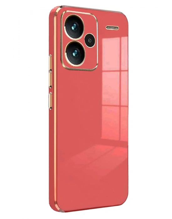 Newface Xiaomi Redmi Note 13 Pro Plus Kılıf Volet Silikon - Kırmızı