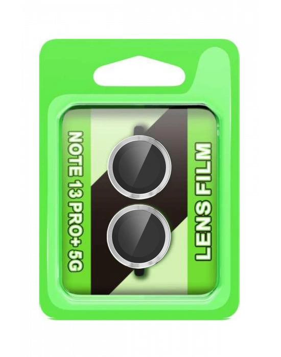 Newface Xiaomi Redmi Note 13 Pro Plus Raze Metal Kamera Lens - Gümüş