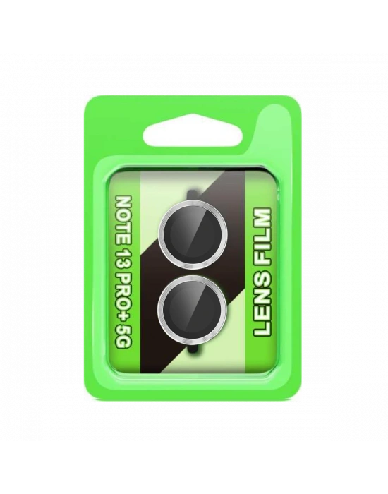 Newface Xiaomi Redmi Note 13 Pro Plus Raze Metal Kamera Lens - Gümüş