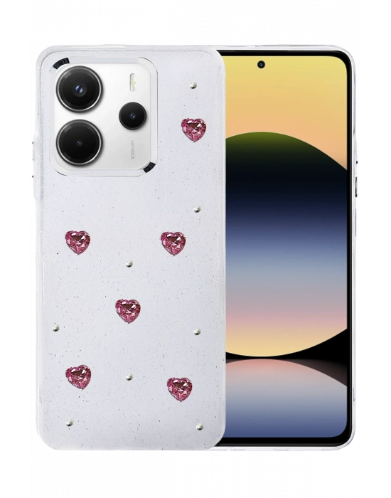 Newface Xiaomi Redmi Note 14 4G Fiyonk Desenli Kapak - Desen 3