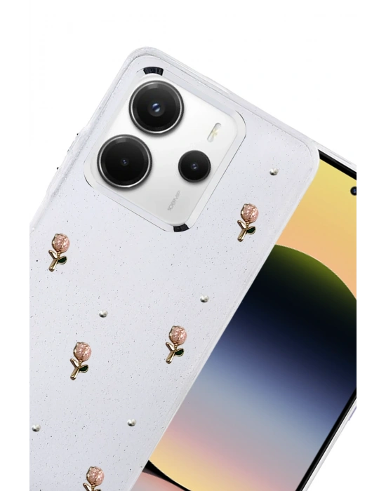 Newface Xiaomi Redmi Note 14 4G Fiyonk Desenli Kapak - Desen 6