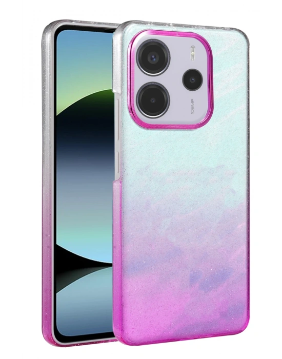 Newface Xiaomi Redmi Note 14 4G Glossy Kapak - Mor