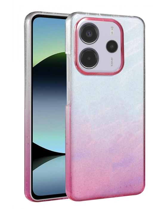 Newface Xiaomi Redmi Note 14 4G Glossy Kapak - Pembe