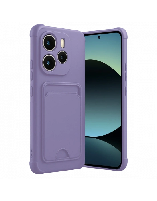 Newface Xiaomi Redmi Note 14 4G Kelvin Kartvizitli Silikon - Lila