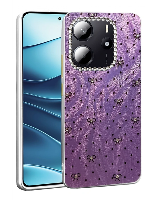 Newface Xiaomi Redmi Note 14 4G Kılıf Blade Aynalı Desenli Kapak - Desen 2