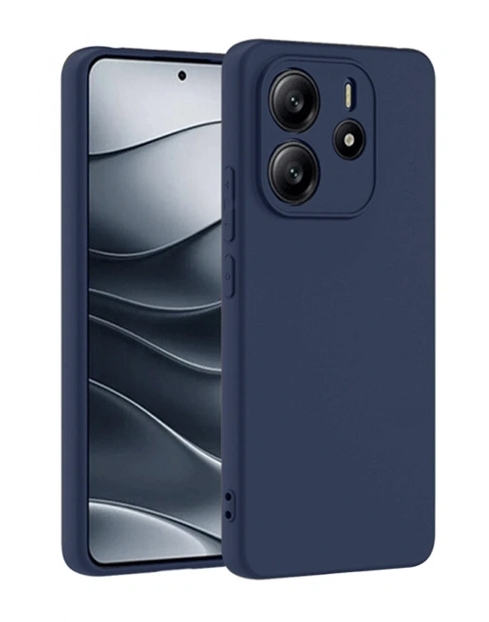 Newface Xiaomi Redmi Note 14 4G Kılıf First Silikon - Lacivert