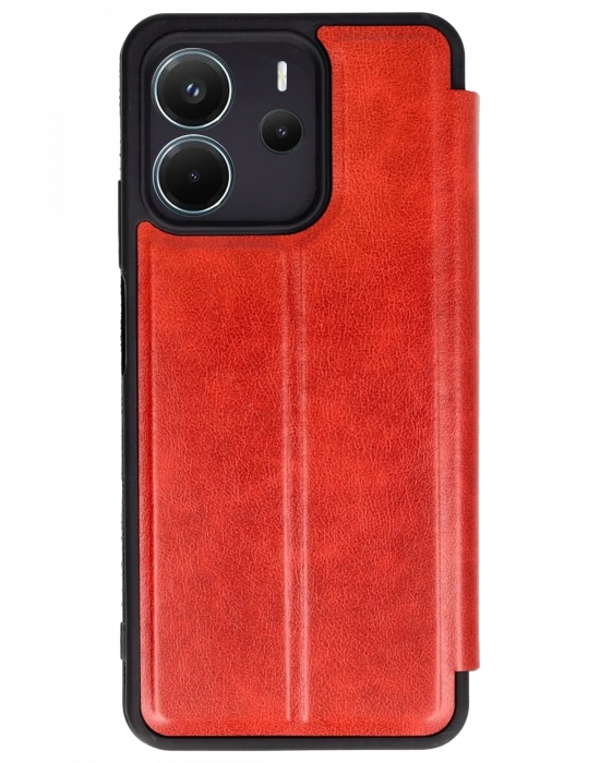 Newface Xiaomi Redmi Note 14 4G Kılıf Flip Cover - Kırmızı