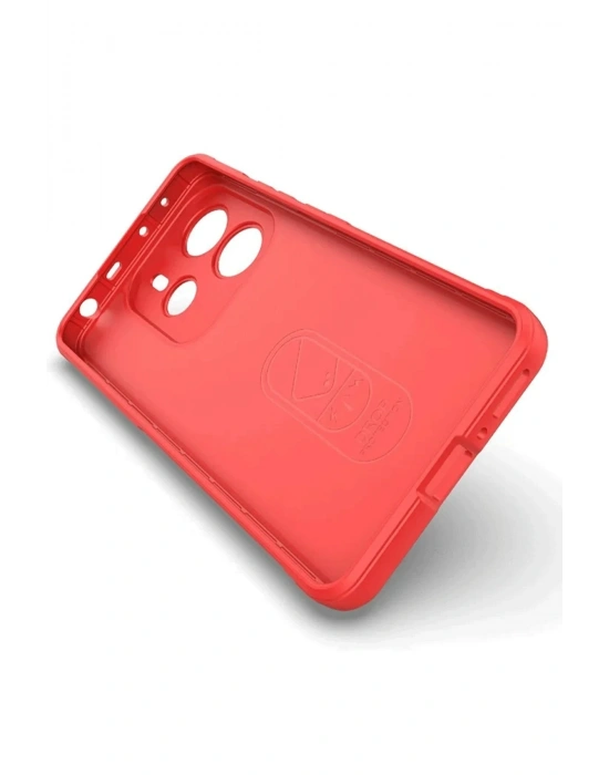 Newface Xiaomi Redmi Note 14 4G Kılıf Optimum Silikon - Kırmızı