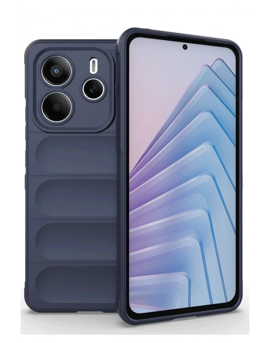 Newface Xiaomi Redmi Note 14 4G Kılıf Optimum Silikon - Lacivert