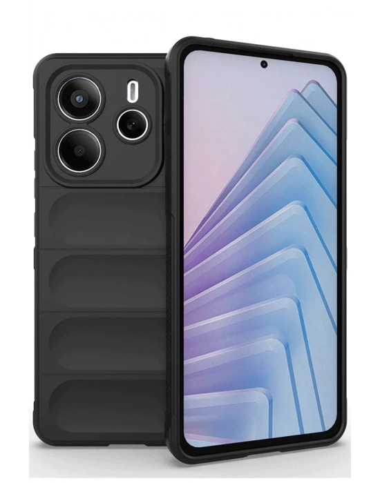 Newface Xiaomi Redmi Note 14 4G Kılıf Optimum Silikon - Siyah