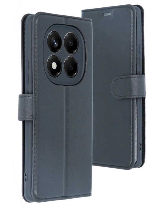 Newface Xiaomi Redmi Note 14 4G Kılıf Trend S Plus Kapaklı Kılıf - Siyah