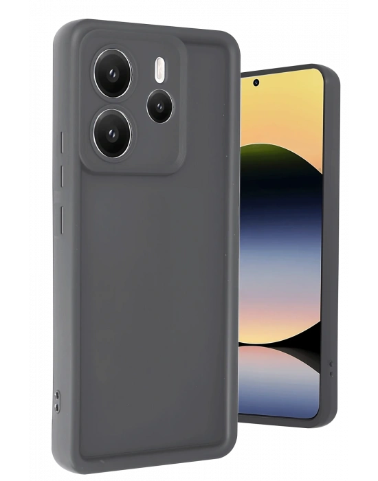 Newface Xiaomi Redmi Note 14 4G Kılıf Viera Silikon - Gri