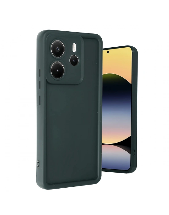 Newface Xiaomi Redmi Note 14 4G Kılıf Viera Silikon - Koyu Yeşil