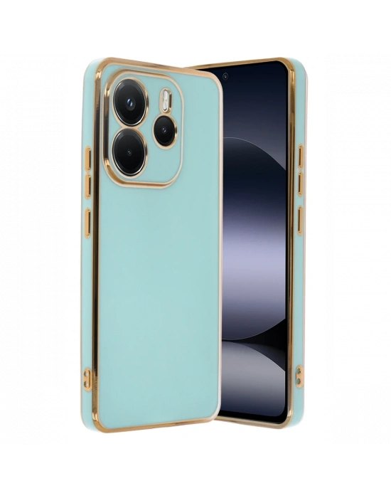 Newface Xiaomi Redmi Note 14 4G Kılıf Volet Silikon - Açık Yeşil