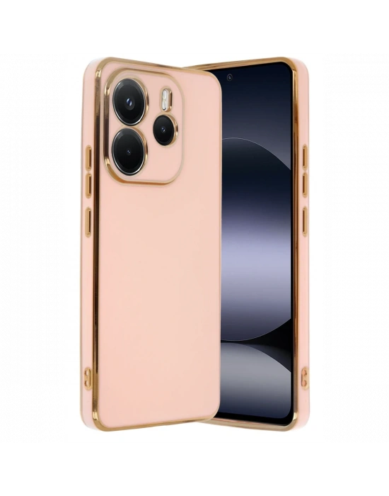 Newface Xiaomi Redmi Note 14 4G Kılıf Volet Silikon - Pembe