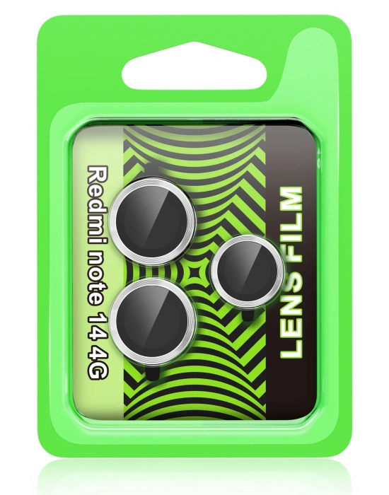 Newface Xiaomi Redmi Note 14 4G Raze Metal Kamera Lens - Gümüş